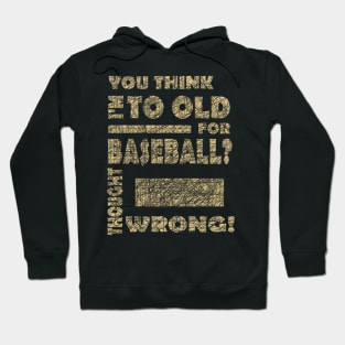 Baseball Pension Grandpa Grandma Baseball Bat Hoodie